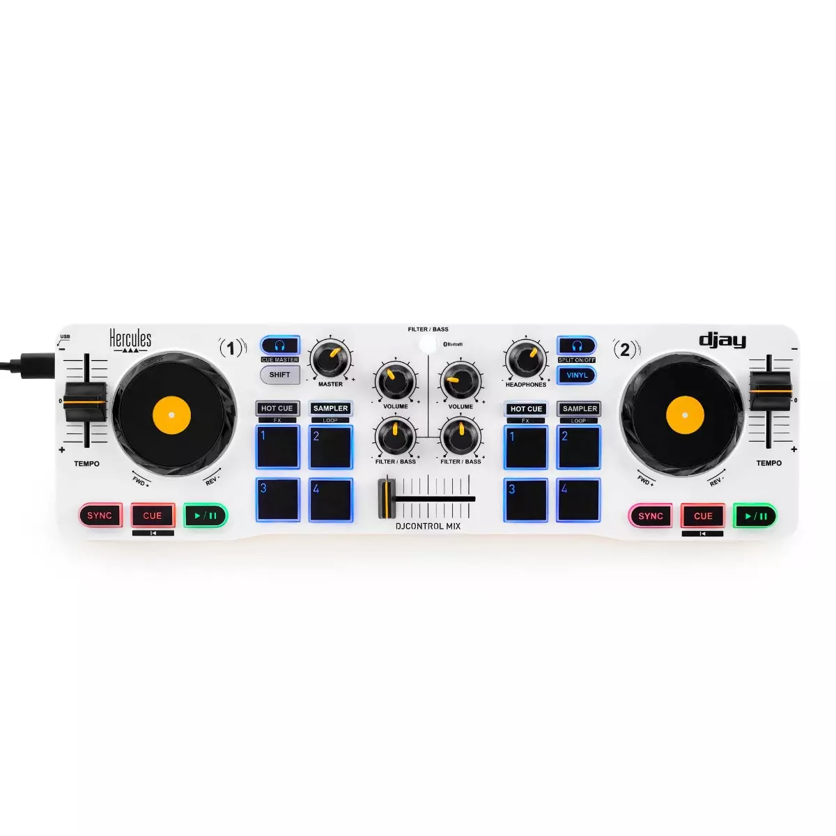 Amazon.com: Hercules DJControl Mix – Bluetooth Wireless DJ